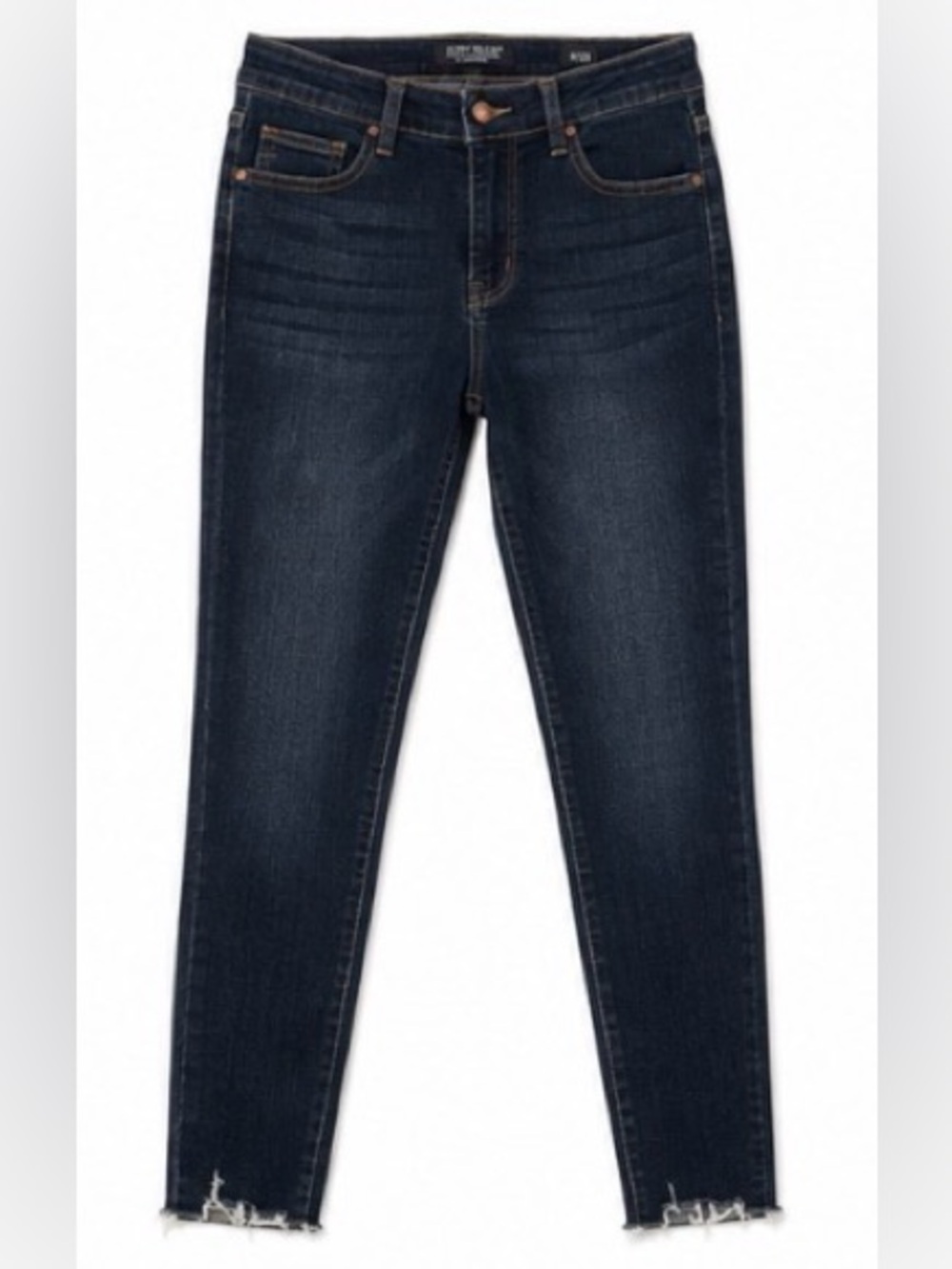 Judy Blue Dark Wash Skinny Jeans Raw Hem Size 9/29